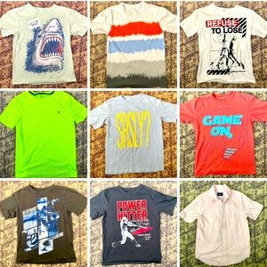 Lot of boys clothes, size 7/8.